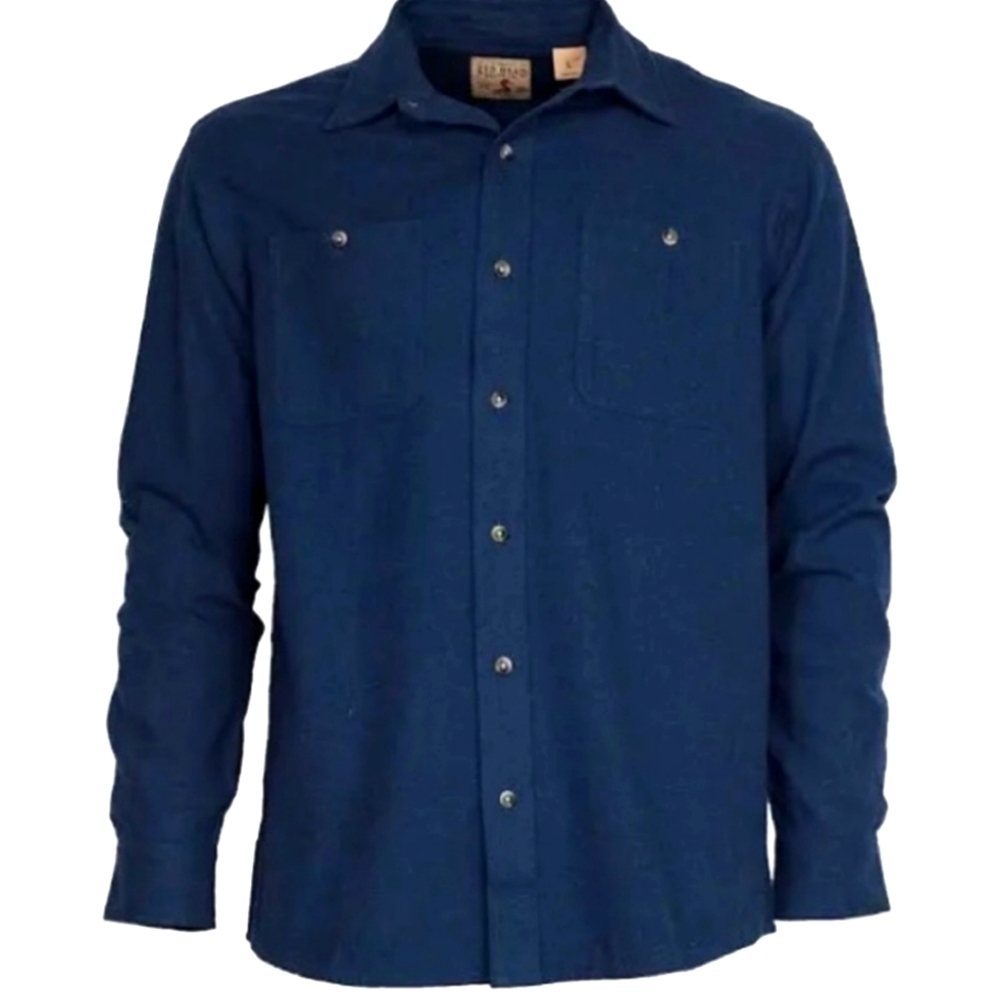 Red Head Men's Blue Button-Up Shirt ( flannel) small size new